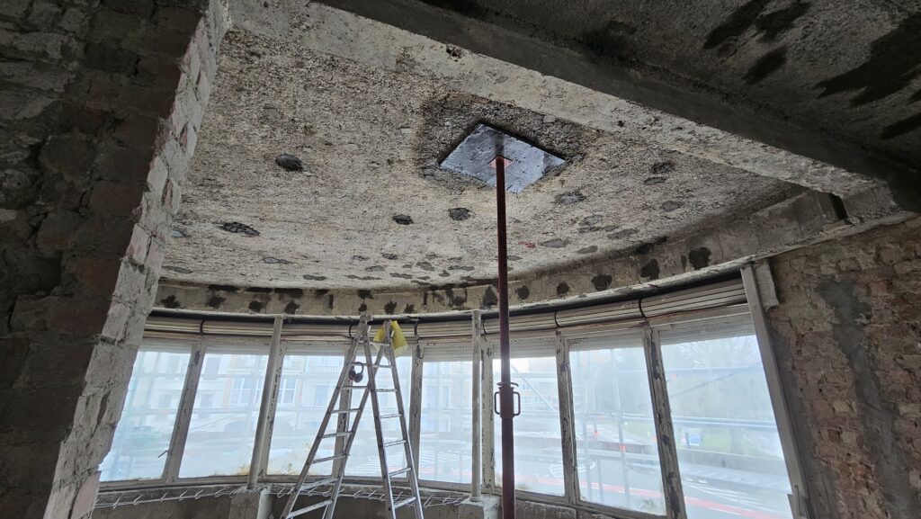 betonherstelling bij project Jeanoot in Gent