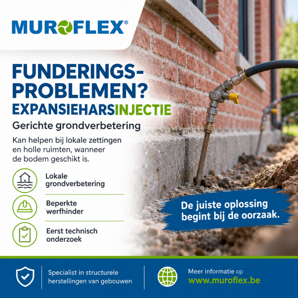 Funderingsherstel met injectie van expansieharsen